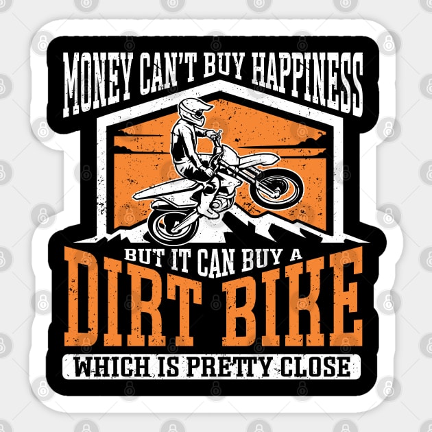 Gift Motocross Dirt Biker Dirt Biking Dirt Bike Sticker by IngeniousMerch